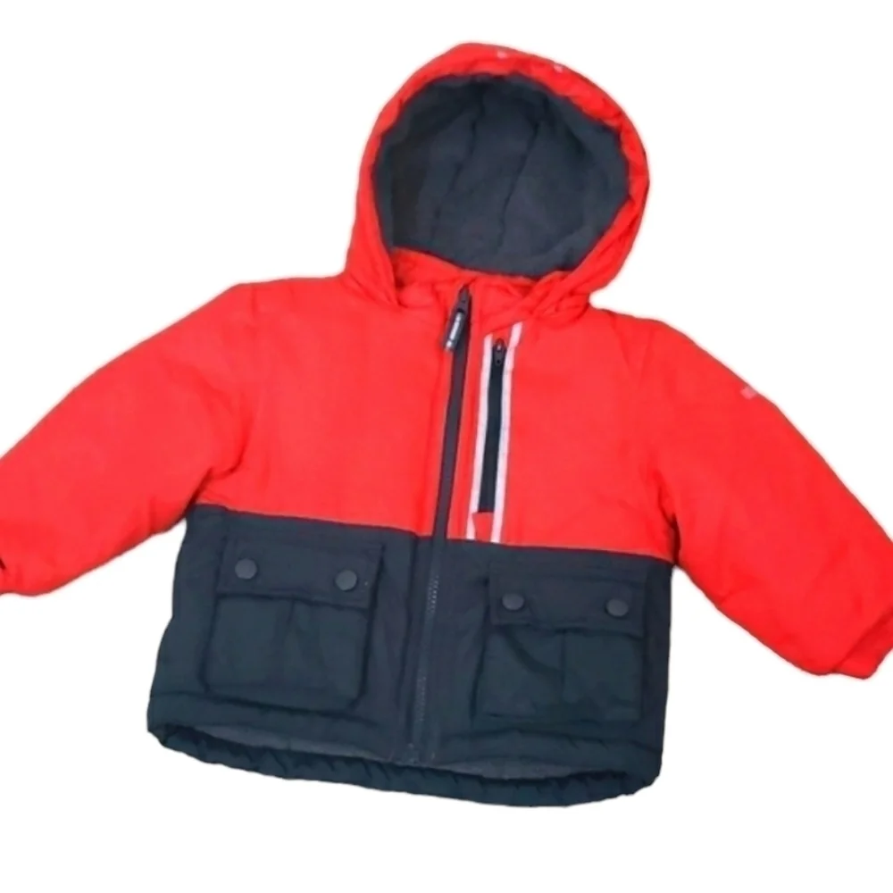 Oshkosh B'gosh~Baby Boy's 18M~Red/Black Winter 2PC Jacket/Pants Puffer.